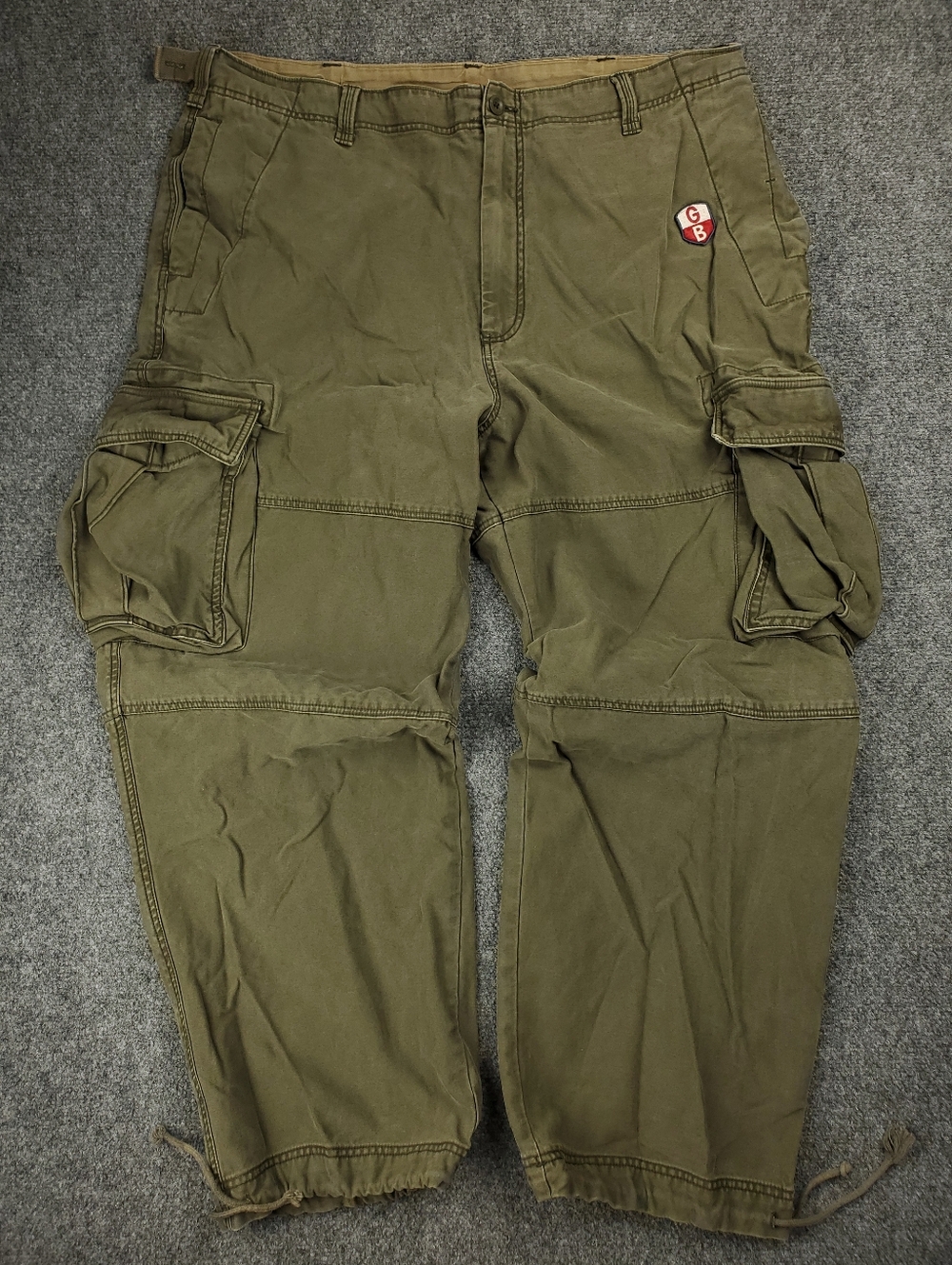 Vintage Y2K 2003 Old Navy Cargo Pants 42x32 Baggy Loose Fit Paratrooper Military - Picture 14 of 14
